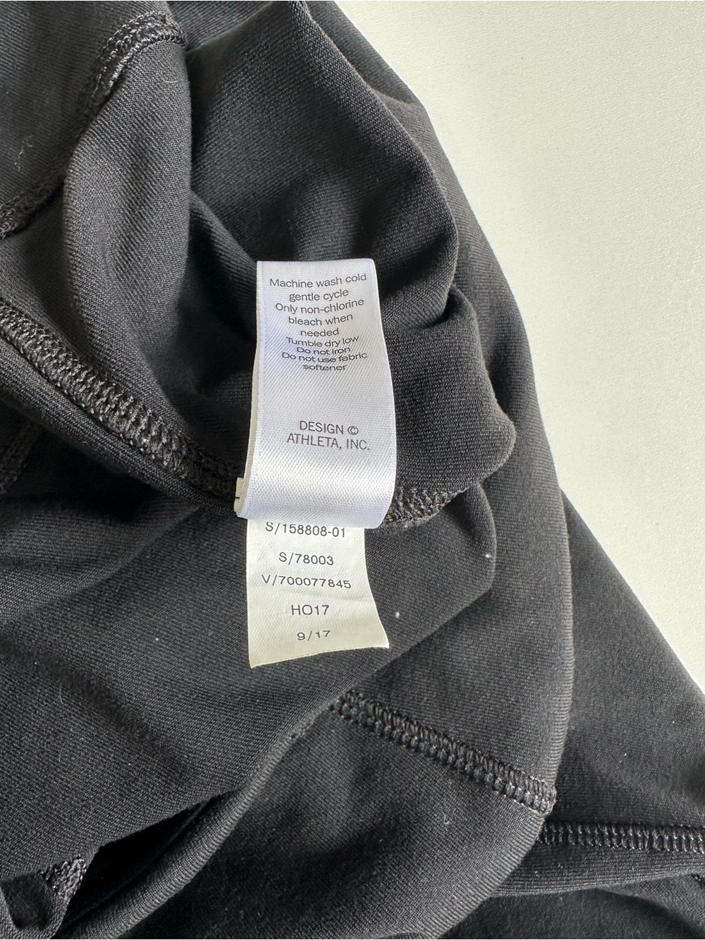 Athleta Delancey Moto Tight Women's Activewear Leggings Sz S - Color Black - Picture 15 of 15